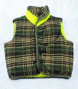 ハッカ HAKKA ベスト リバーシブル 100cm アウター 男の子 キッズ 子供服 中古