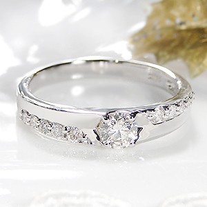 pt900 「0.4ct」 ダイヤモンド リング ジュエリー 指輪 プラチナ 4月誕生石 ダイヤモンドリング