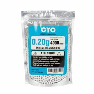 CYC精密バイオBB弾 0.2g 4000発入(生分解性)