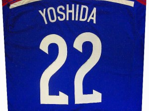 子供用 K042 14 日本代表 YOSHIDA*22 吉田 麻也 青 ゲームシャツ パンツ付 /サッカー/キッズ/ジュニア/ユニフォーム/上下セット