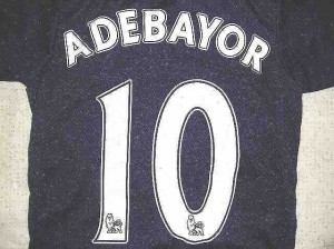 大人用 A079 15 トッテナム ADEBAYOR*10 アデバヨール 紺 ゲームシャツ パンツ付 /サッカー/チームオーダー/ユニフォーム /上下セット