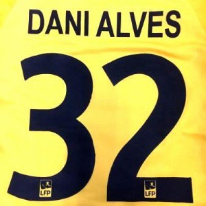 子供用 K144 18 パリサンジェルマン DANI ALVES*32 ダニ アルヴェス 黄色 ゲームシャツ パンツ付 /サッカー/キッズ/ジュニア