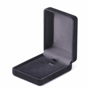 ブラックジュエリーギフトケース（M） シンプル 綺麗 ベルベット ラッピングボックス 指輪 リング ピアス イヤリング ネックレス 贈り物 
