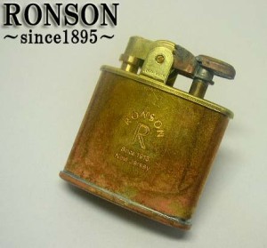 送料210円〜味が凄いRONSON(ロンソン)Standard R02-M010(真鍮無垢素材のまま)オイルライター (新品)☆おまけブラシ付
