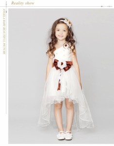 子供服 キッズ フォーマル ワンピース100　110 120 130 140　150 結婚式 ピアノ 発表会 上品]　　ブライズメイド