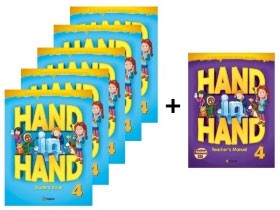 小学生向け総合英語コースブック Hand in Hand 4 Student Book 5冊セット + Free Teacher’s Manual