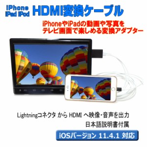 【送料無料】Lightning - Digital AVアダプター iPhoneをHDMIに変換するアダプターケーブル iOSver.14 iPhone 5S SE 6 Plus 6S Plus iPho