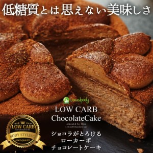 カカオがとろける ローカーボ チョコレートケーキ 5号 低糖質 糖質制限 ロカボ チョコレート スイーツ ケーキ　ヘルシー ダイエット お祝