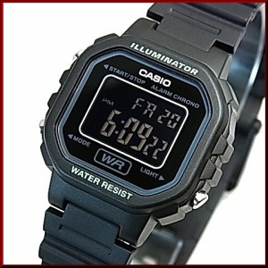 CASIO【カシオ/スタンダード】アラームクロノグラフ レディース腕時計 デジタルモデル ラバーベルト【海外モデル】LA-20WH-1B（送料無料