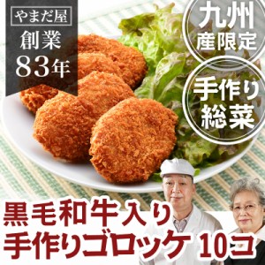 和牛 コロッケ 【和牛ごろごろゴロッケ】10個 / 無添加 九州産 手作り 惣菜 冷凍 お惣菜 総菜 手づくり 人気 おかず 料理