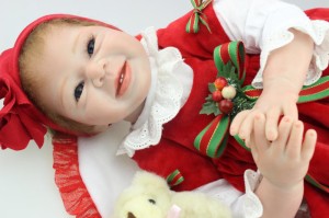お人形 きせかえ人形 赤ちゃん  人形 リアルドール ドール リボーンドー クリスマス キッズ 柔らかいビニル、布 55cm お人形遊び クリス