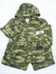 オールドネイビー OLD NAVY ブルゾン 迷彩 110cm 新品 アウター 女の子 キッズ 子供服 中古