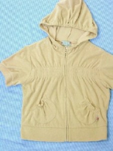 ミニバツ mini BA-TSU パーカー 半袖 160cm トップス 女の子 ジュニア キッズ 子供服 中古