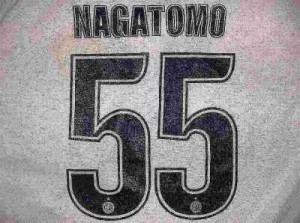 大人用 A058 15 インテル NAGATOMO*55 長友 白 ゲームシャツ パンツ付 /サッカー/チームオーダー/ユニフォーム /上下セット