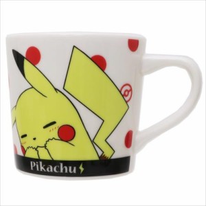 ◆ポケットモンスター 磁器製MUG/ピカチュウ ドット（アニメグッズ）プレゼント、贈り物、キャラクターグッツ通販、(417)