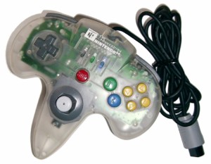 【送料無料】【中古】N64 ホリコマンダー64クリア N64 コントローラー