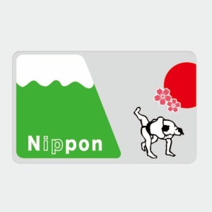 ICカードステッカー Fun ic card sticker IC08 Nippon 日本 相撲 保護 シール アオトクリエイティブ