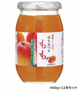 加藤美蜂園本舗 国産もも使用 はちみつ＆もも 400g 12本セット