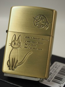 ジッポーZippo ジジ　真鍮古美・両面・スタジオジブリNZ-11魔女の宅急便 新品