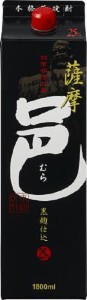  1ケース単位6本入  本格芋焼酎 25°薩摩邑 黒麹仕込 1.8Lパック 6本入  鹿児島県 岩川醸造