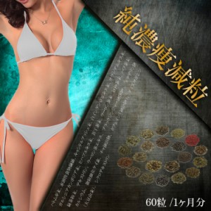 メール便ＯＫ♪新発売!!大人気ダイエットサプリ【純濃痩減粒】送料代引き無料3個セット♪