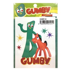 ガンビーGUMBY Sticker (GUMBY-03) ステッカー シール デカール バイク アメリカン雑貨 アメリカ雑貨