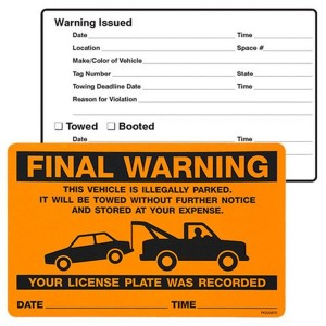 駐禁ステッカー FINAL WARNING　PK2058FO ステッカー シール デカール バイク アメリカン雑貨 アメリカ雑貨