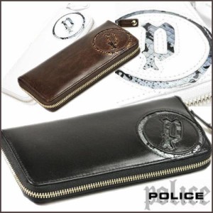 POLICE ポリス 本革レザー ラウンドJIP式 小銭入れ付き EVEN イーブン メンズ 長財布 PA5508【送料無料】父の日 母の日 プレゼント ギフ