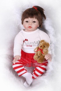 お人形 きせかえ人形 赤ちゃん  人形 リアルドール ドール リボーンドール  キッズ 柔らかいビニル、布 55cm お人形遊び クリスマス
