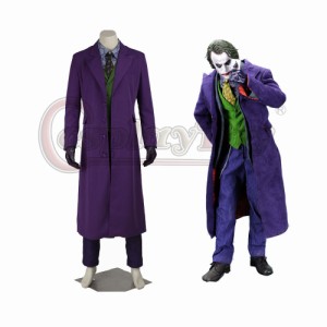 高品質 高級コスプレ衣装 バットマン 風 ジョーカー タイプ オーダーメイド Batman The Dark Knight Clown Joker Cosplay Costume