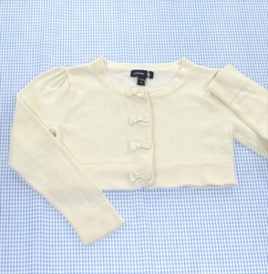 ギャップ GAP ボレロ カーディガン 90cm 白系 トップス 女の子 キッズ 子供服 中古