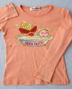 ヒステリックミニ HYSTERICMINI 長袖Tシャツ 110cm トップス 女の子 キッズ 子供服 中古