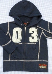 ワスク WASK ジップアップ パーカー 100cm トップス 男の子 キッズ 子供服 中古