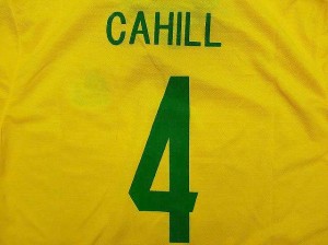 大人用 A052 15 オーストラリア代表 CAHILL*4 ケーヒル 黄 ゲームシャツ パンツ付 /サッカー/チームオーダー/ユニフォーム /上下セット