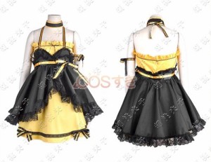 送料無料 VOCALOID初音ミク 鏡音 かがみね リン magnet 黄色い コスプレ衣装 COS  高品質 新品 Cosplay アニメ コスチューム