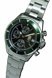 送料無料 エルジン/ELGIN クロノグラフ ダイバーズウォッチ FK1418S-GR