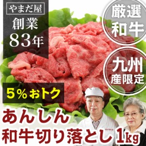 九州産 黒毛和牛(鹿児島/佐賀/宮崎)牛肉 国産牛 和牛 A5ランク A4 5等級 4等級 肉じゃが カレー 和牛 あんしん 切り落とし 1kg ギフト