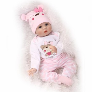 お人形 きせかえ人形 赤ちゃん  人形 リアルドール ドール リボーンドール　キッズ 柔らかいビニル、布  55cm お人形遊び クリスマス