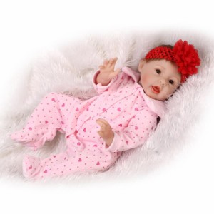 お人形 きせかえ人形 赤ちゃん 人形 リアルドール ドール リボーンドール キッズ 柔らかいビニル、布 55cm お人形遊び クリスマスの通販