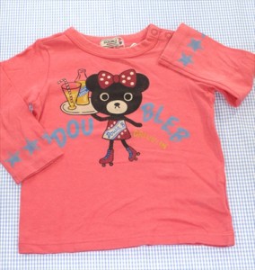 ミキハウス ダブルビー DOUBLE_B 長袖Tシャツ 90cm トップス 女の子 キッズ 子供服 中古