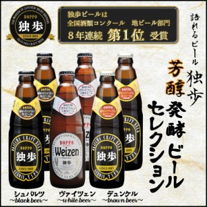 ギフト ビールセット 飲み比べ 詰め合わせ 独歩ビール 濃醇ビール３種×２本セット クラフトビール  送料無料