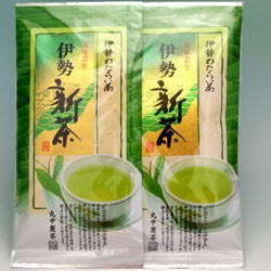 新茶 伊勢 丸中製茶 伊勢新茶 100ｇ×2本セット 送料無料（ 三重県産 100g お茶 日本茶 粗品 ギフト ご挨拶 手土産 手みやげ 2024 ）