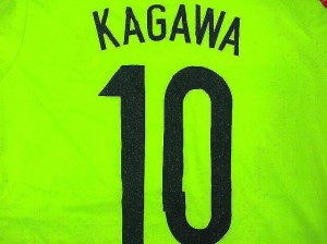 子供用 K040 14 日本代表 KAGAWA*10 香川 真司 黄色 ゲームシャツ パンツ付 /サッカー/キッズ/ジュニア/ユニフォーム/上下セット