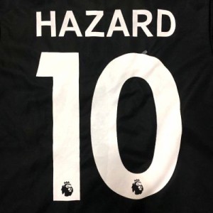 子供用 K036 17 チェルシー HAZARD*10 アザール 黒袖黄 ゲームシャツ パンツ付 /サッカー/キッズ/ジュニア/ユニフォーム /上下セット