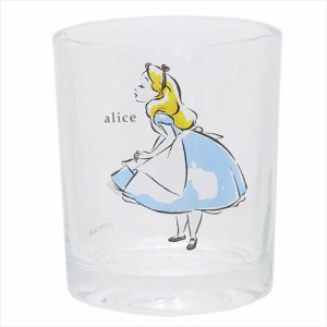 ◆ふしぎの国のアリス フロストグラスカップ  (ディズニー）カップ おしゃれ コップ グラス 食器(D67)