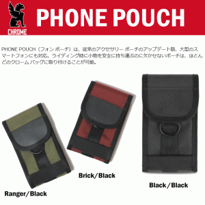 クローム CHROME フォン ポーチ PHONE POUCH AC-135 ブラック/ブラック(BKBK) レンジャー/ブラック(MLBK) ブリック/ブラック(BRIK)