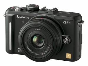 【中古】Panasonic ミラーレス一眼カメラ GF1 レンズキット(20mm/F1.7パンケーキレンズ付属) 