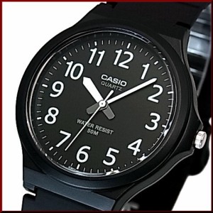 CASIO【カシオ/スタンダード】アナログクォーツ メンズ腕時計 ラバーベルト ブラック 海外モデル MW-240-1B（送料無料）
