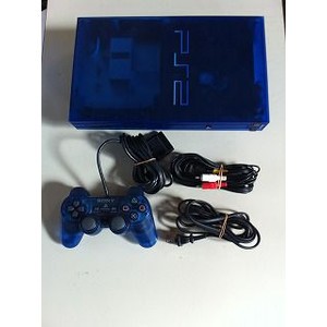 【送料無料】【中古】PS2 PlayStation2 プレイステーション2 (SCPH-37000) オーシャン・ブルー 本体 プレステ2