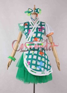 高品質 高級コスプレ衣装 ももクロ 風 桃神祭 タイプ 緑 オーダーメイド コスチューム ハロウィン